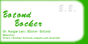 botond bocker business card